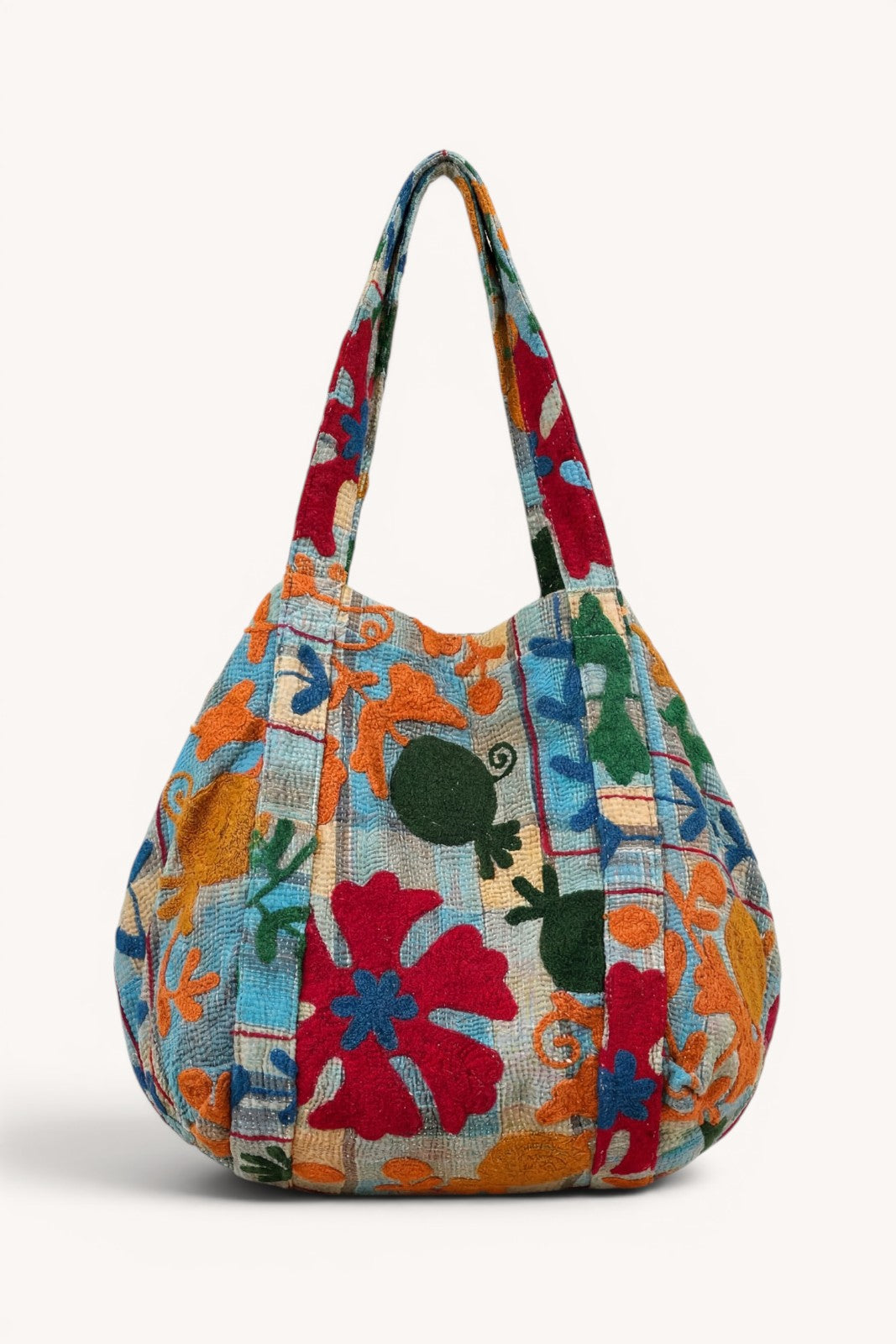 Sac cabas brodé FLEUR