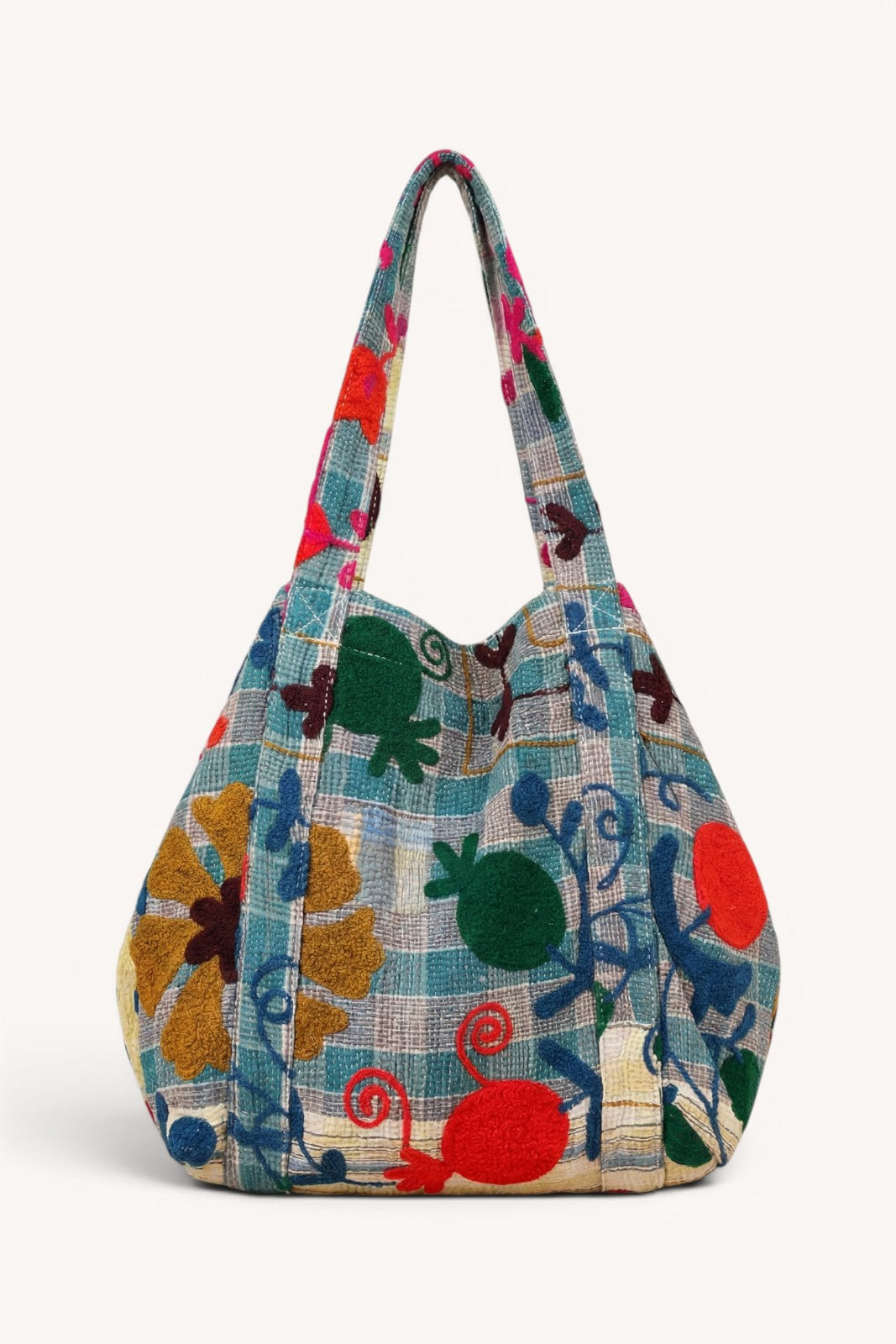 Sac cabas brodé GRENADE FLEURI