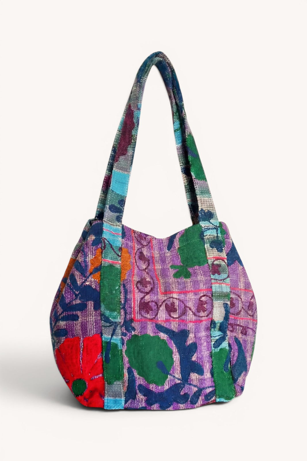 Sac cabas brodé VIOLET