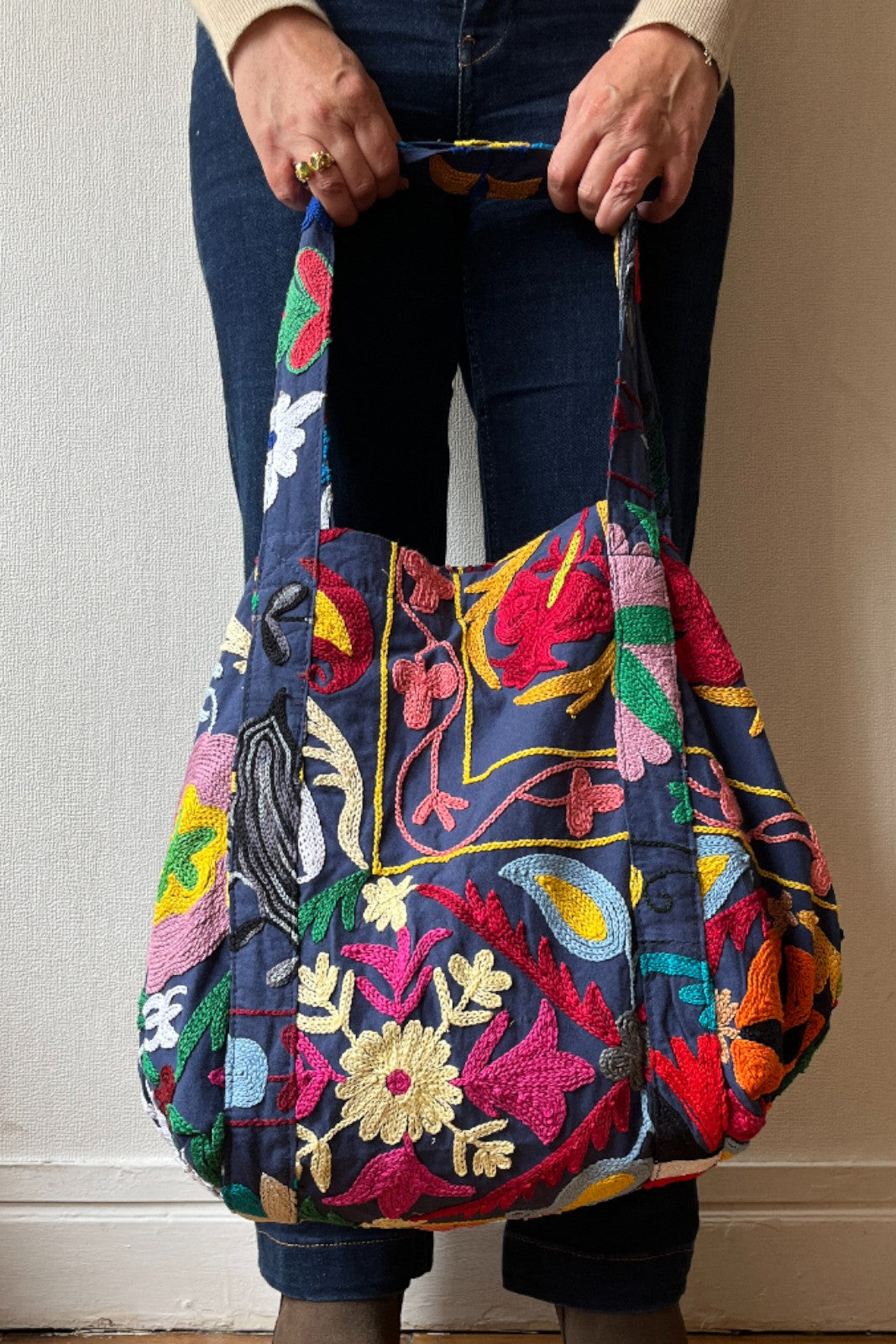 Sac Cabas Suzani BLEU