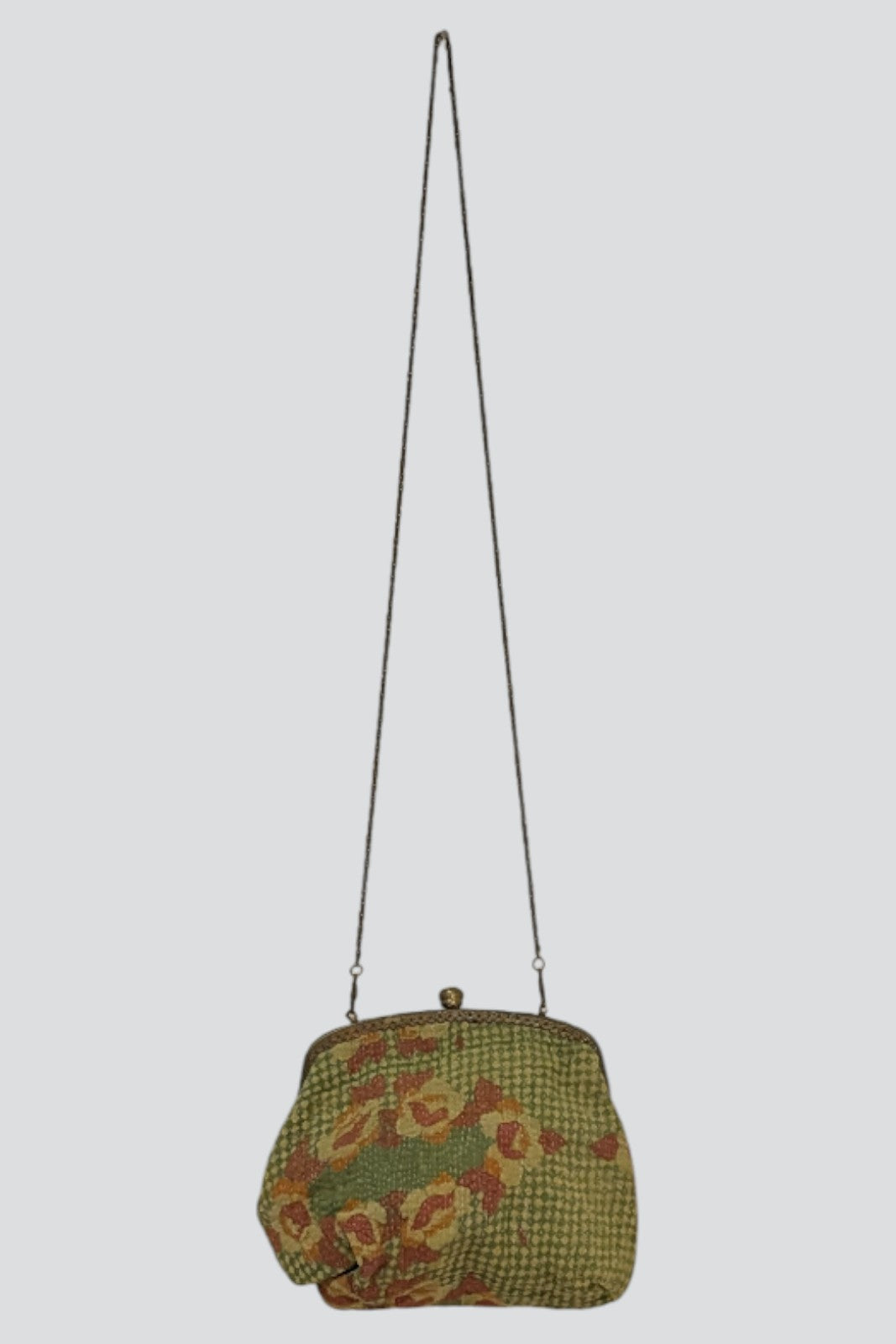 Sac Grand-mère kantha FLORAL MOUTARDE