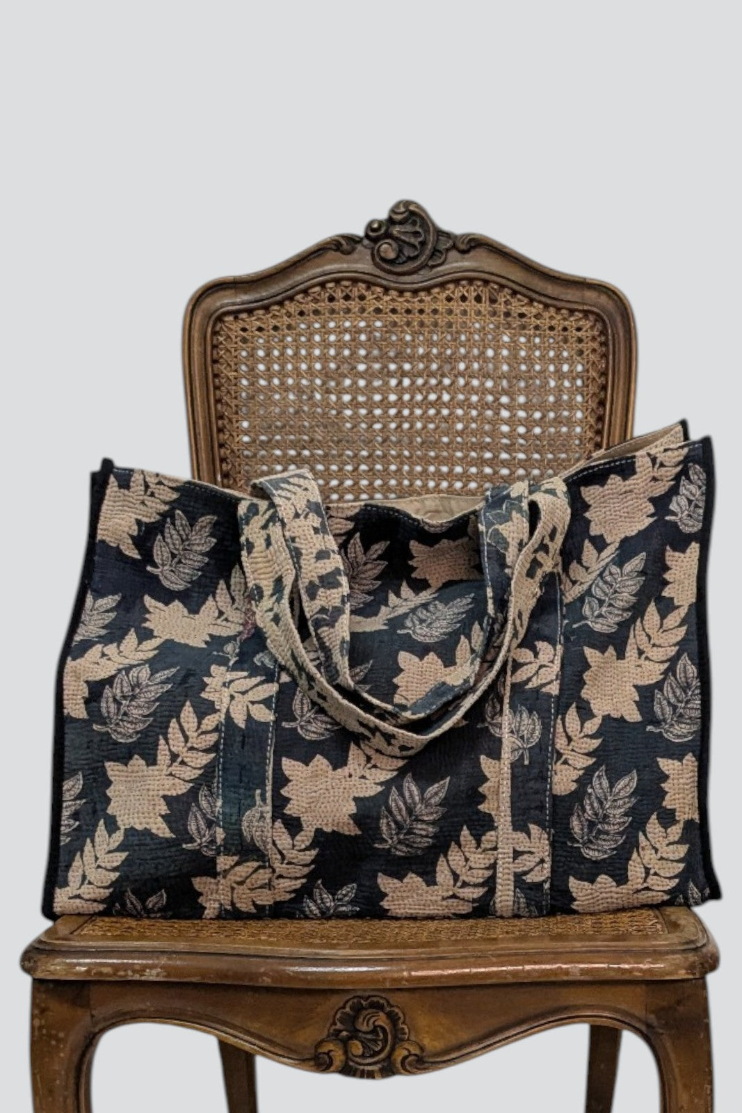 Sac Market Bengale FEUILLES CARBONE