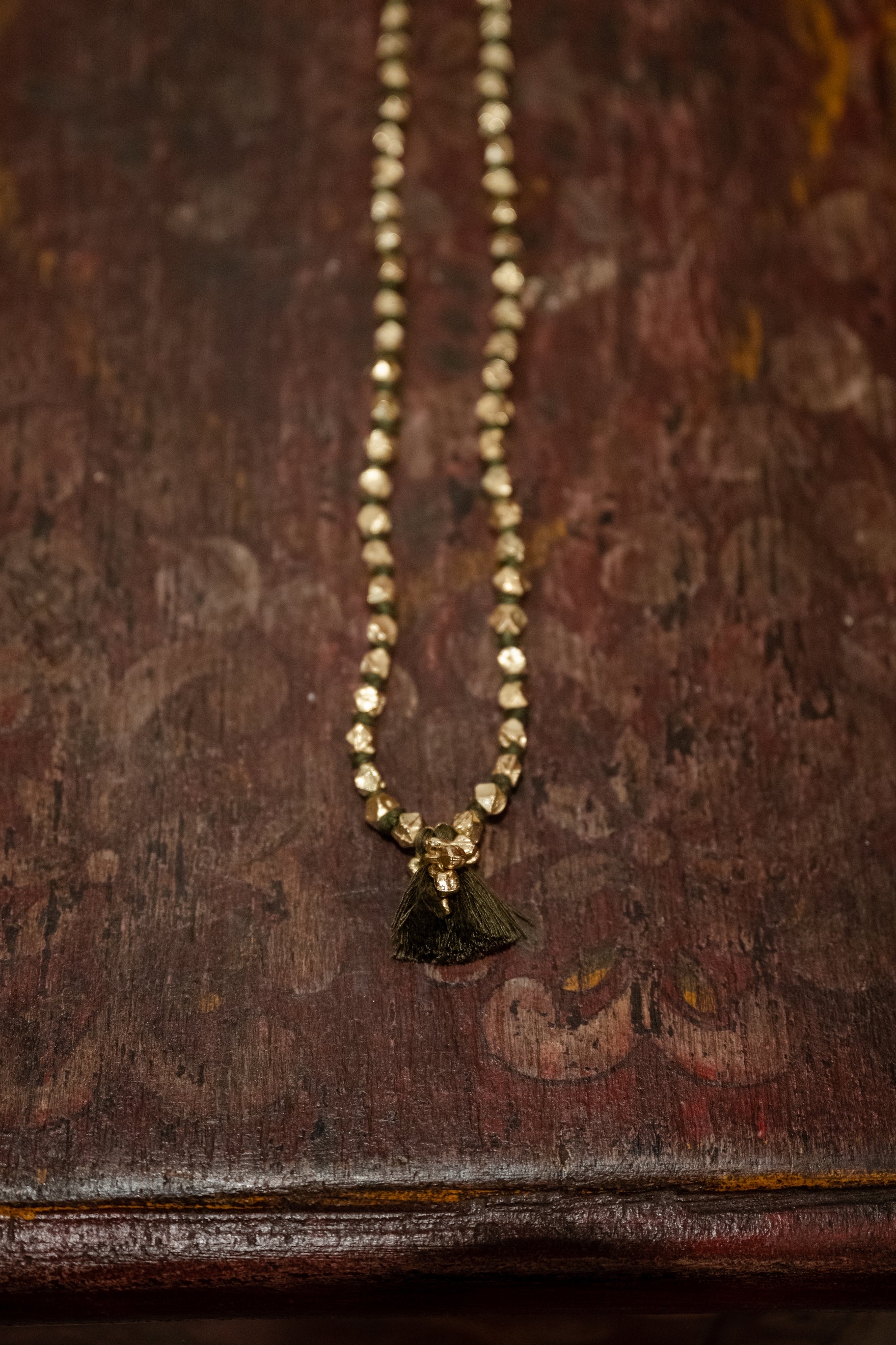 sautoir shanti laiton et fil de coton