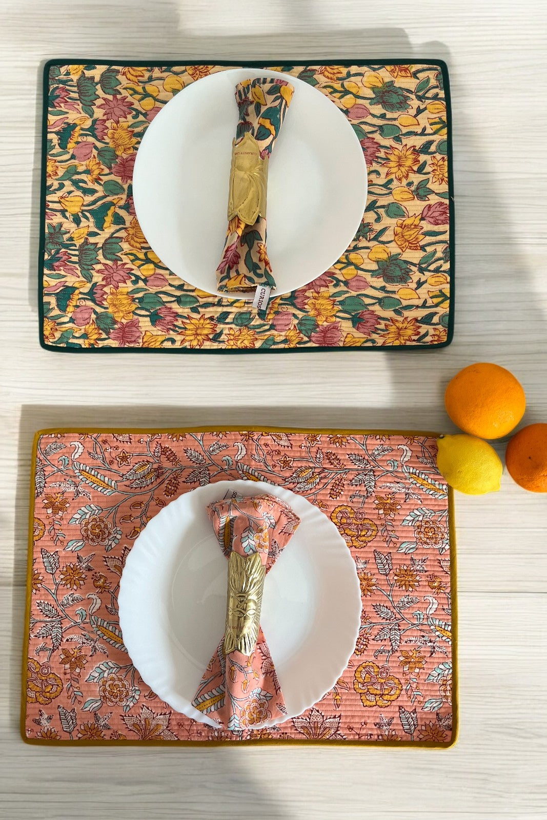 set de table coton matelasse coton indien