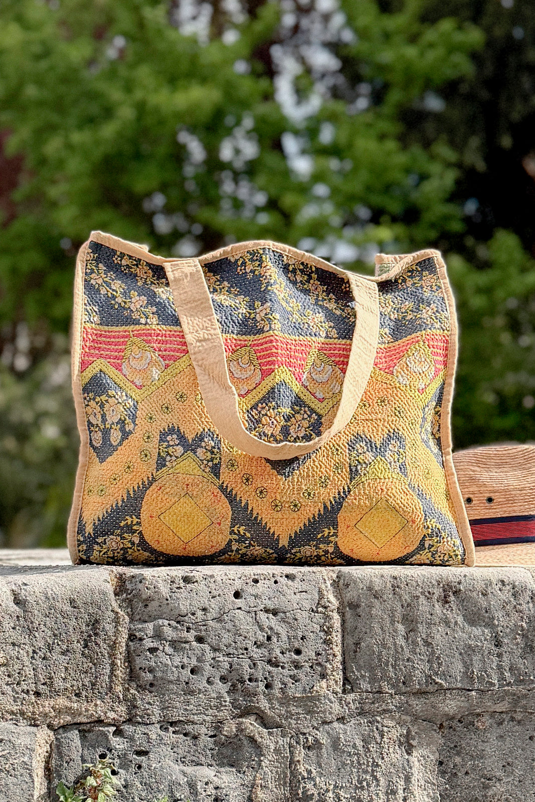 Shopping bag Kantha