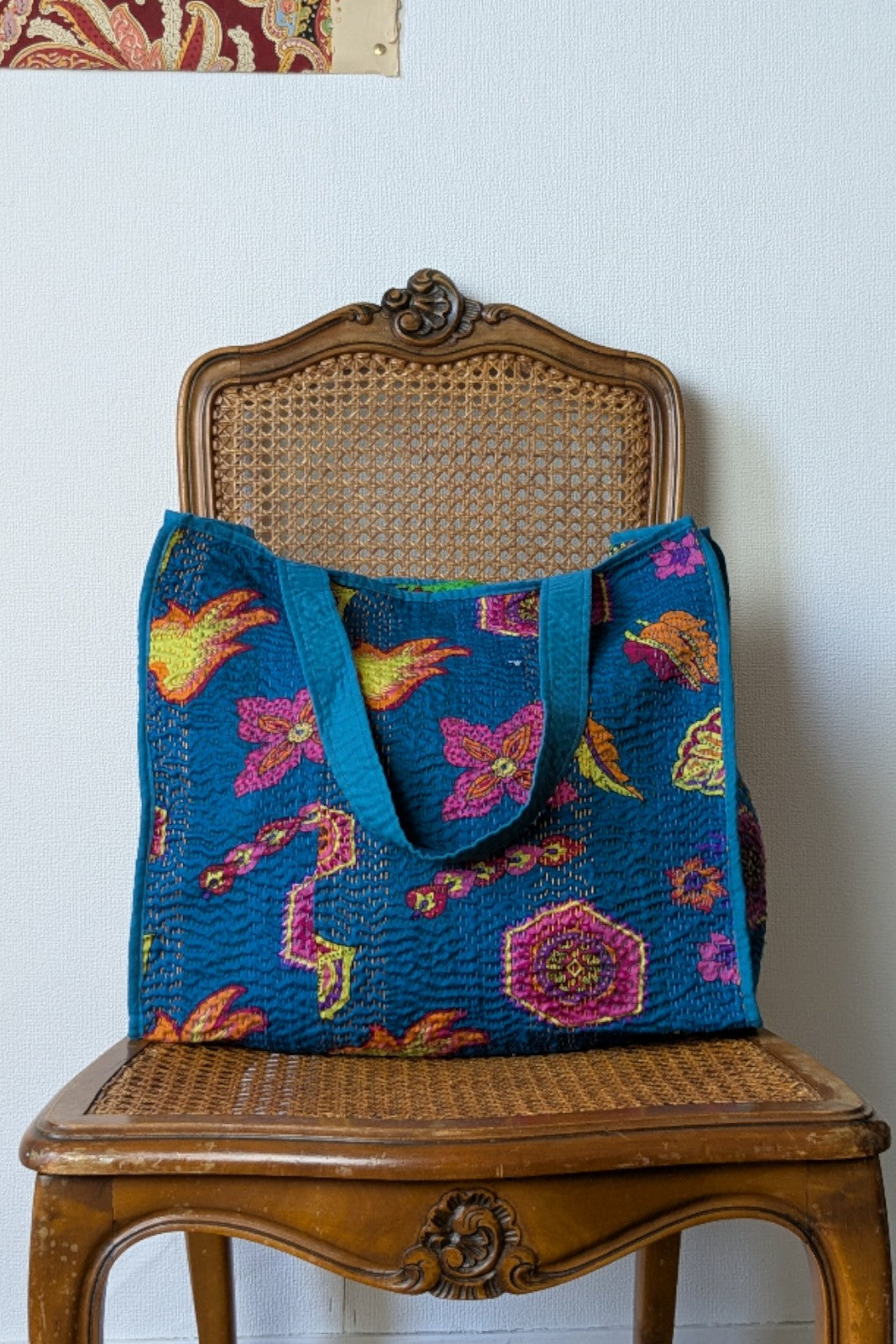 Shopping bag Pakistan BLEU ELECTRIQUE