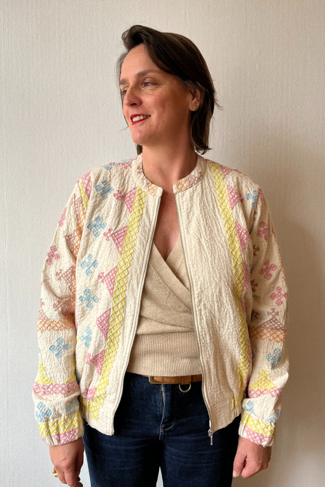 Teddy Suzani FOND BLANC