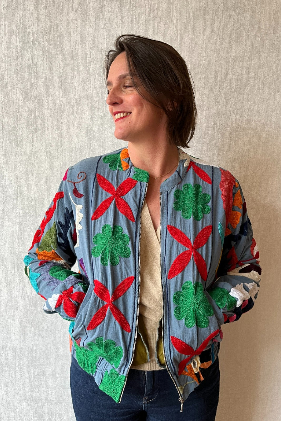 Teddy Suzani FOND GRIS