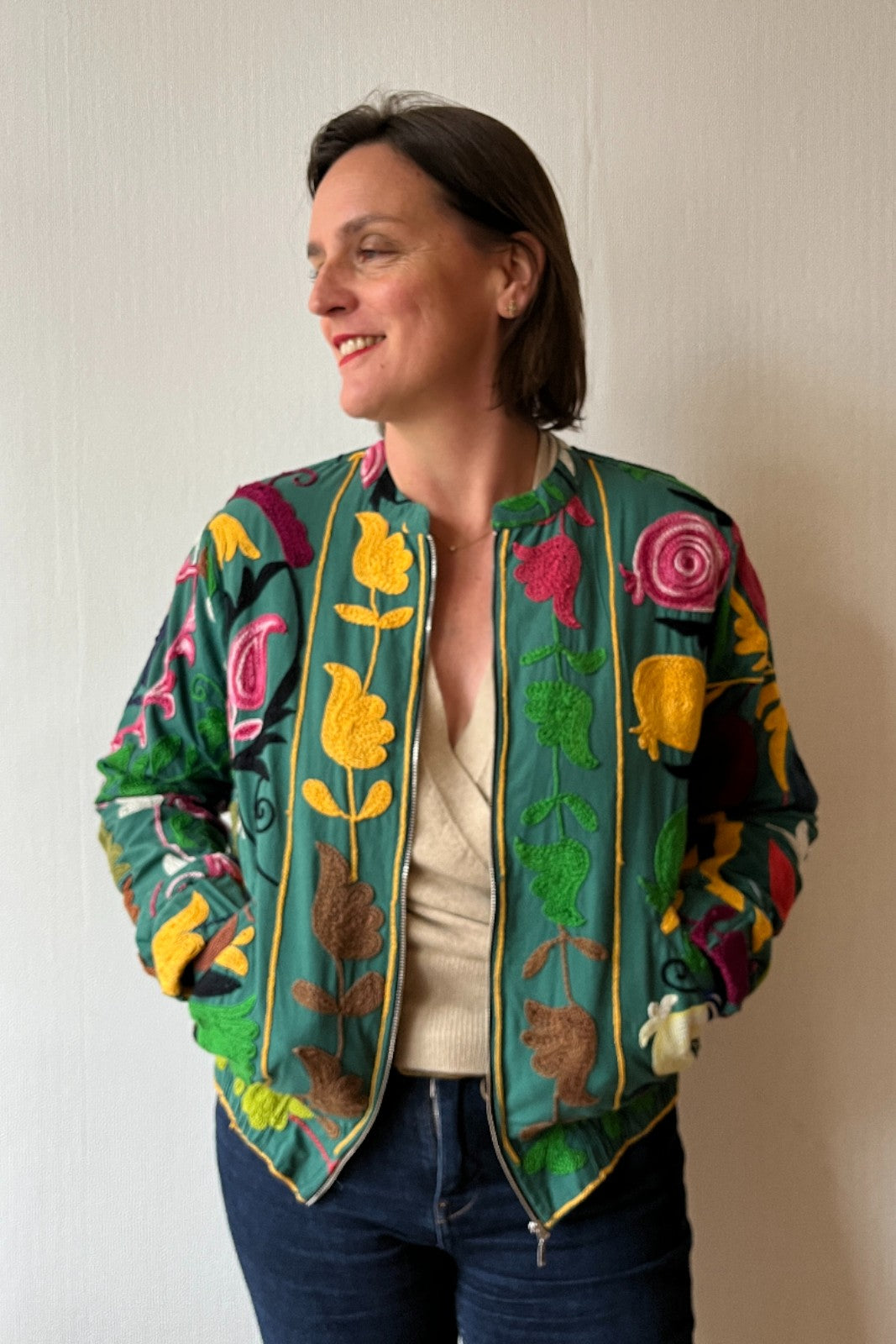 Teddy Suzani FOND VERT