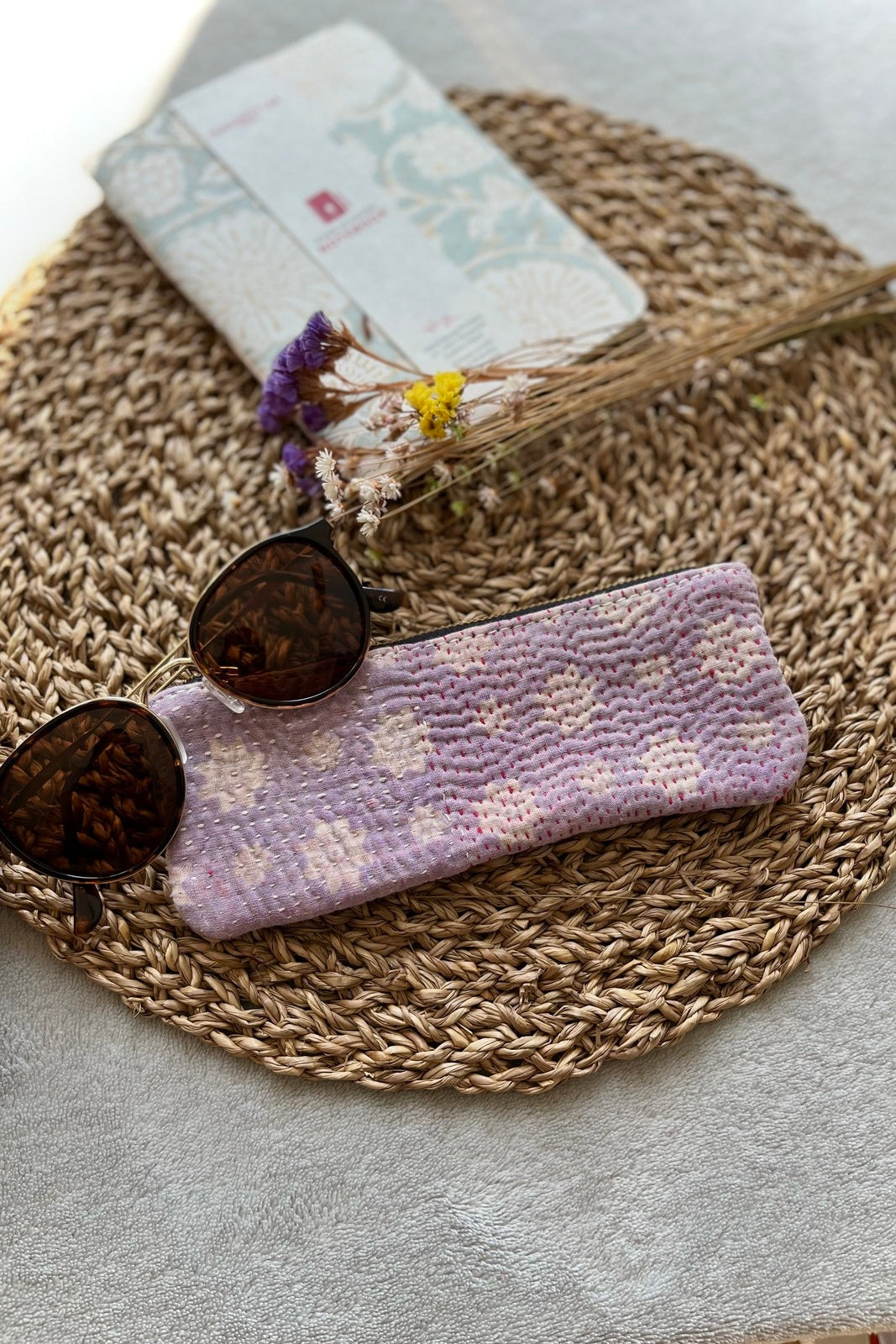 Trousse en Kantha
