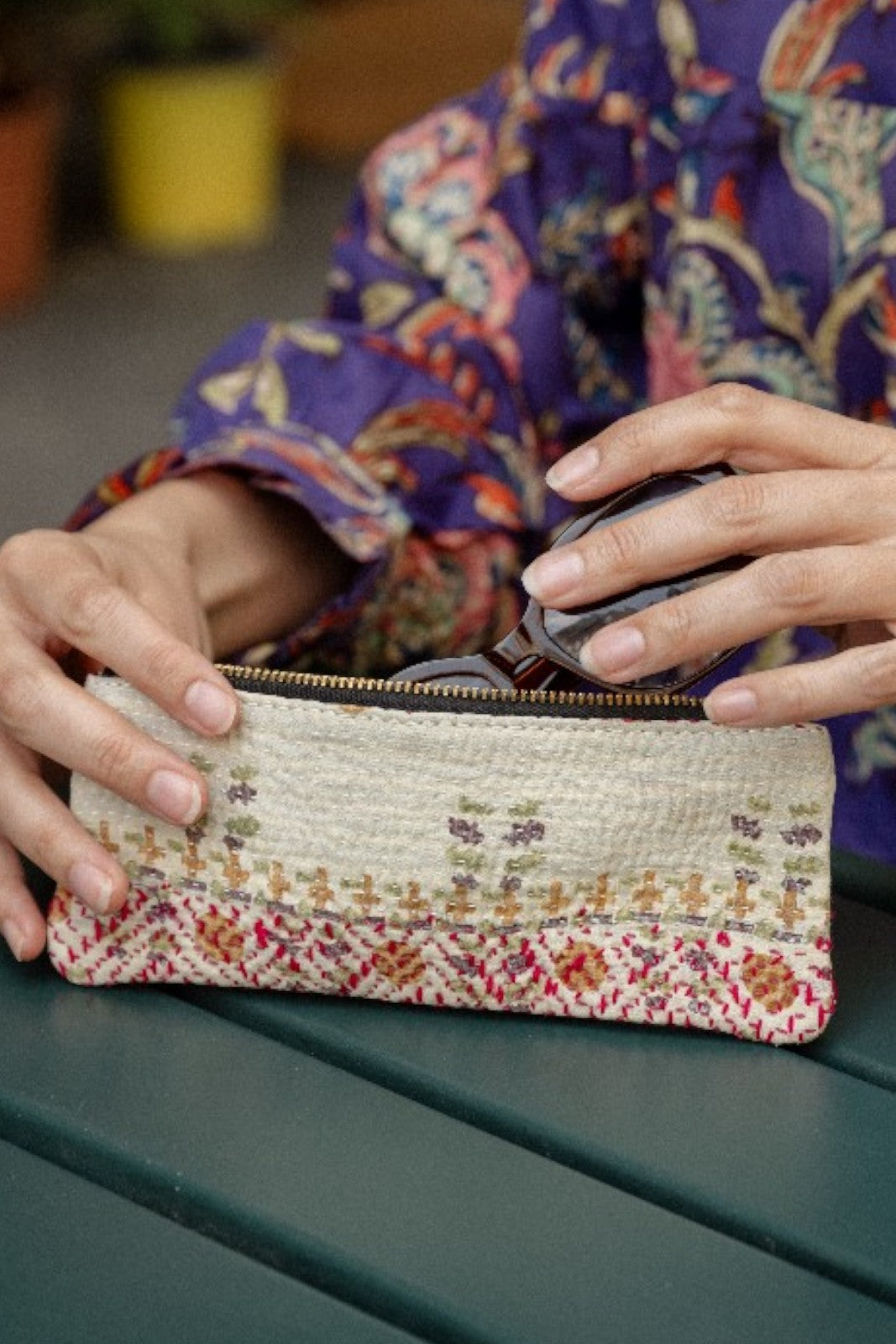 Trousse en Kantha ETHNIQUE