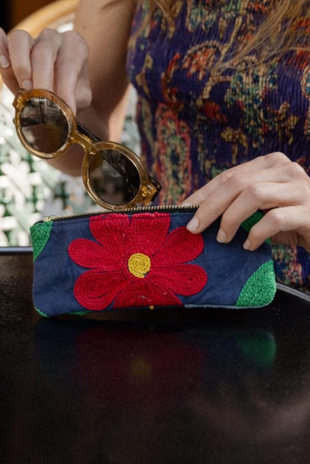 trousse a lunettes suzani suzani