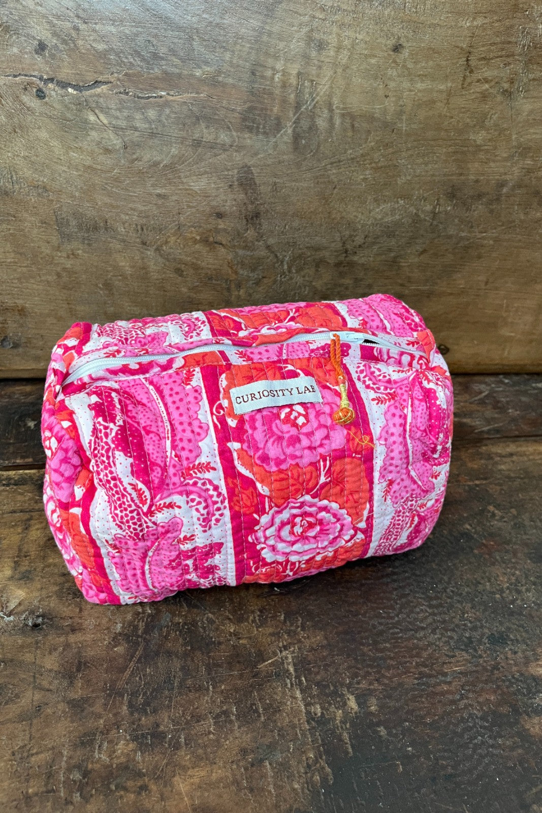 Trousse de toilette Block Print matelassé AMBER ROSE