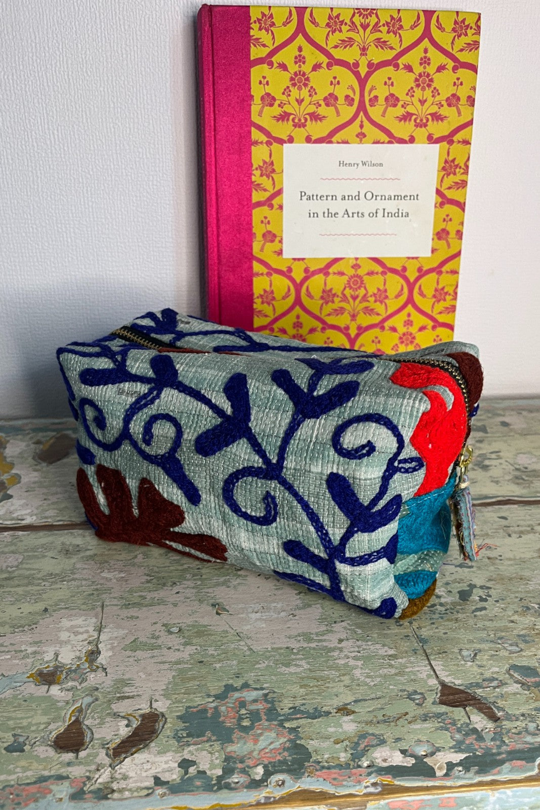 trousse t ronde kantha brode