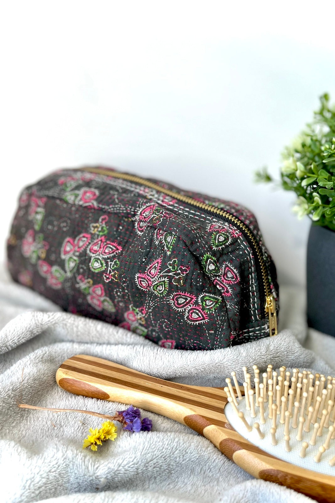 trousse toilette ovale bengale kantha