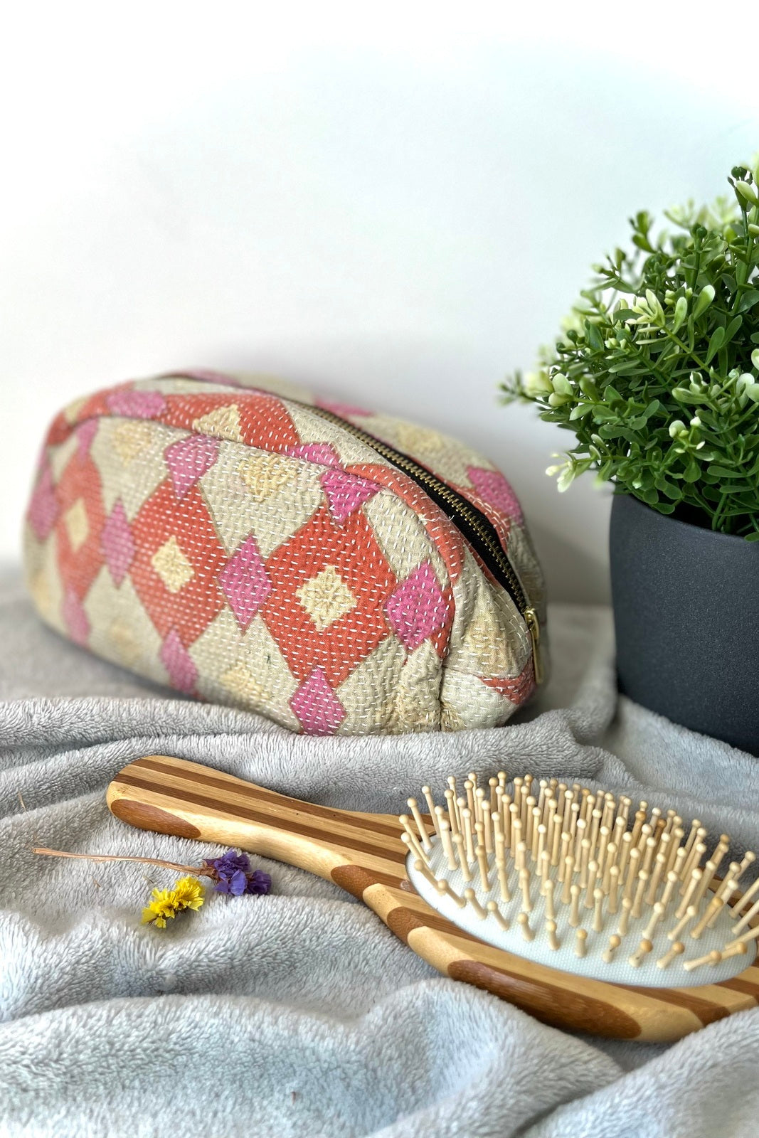 trousse toilette ovale bengale kantha