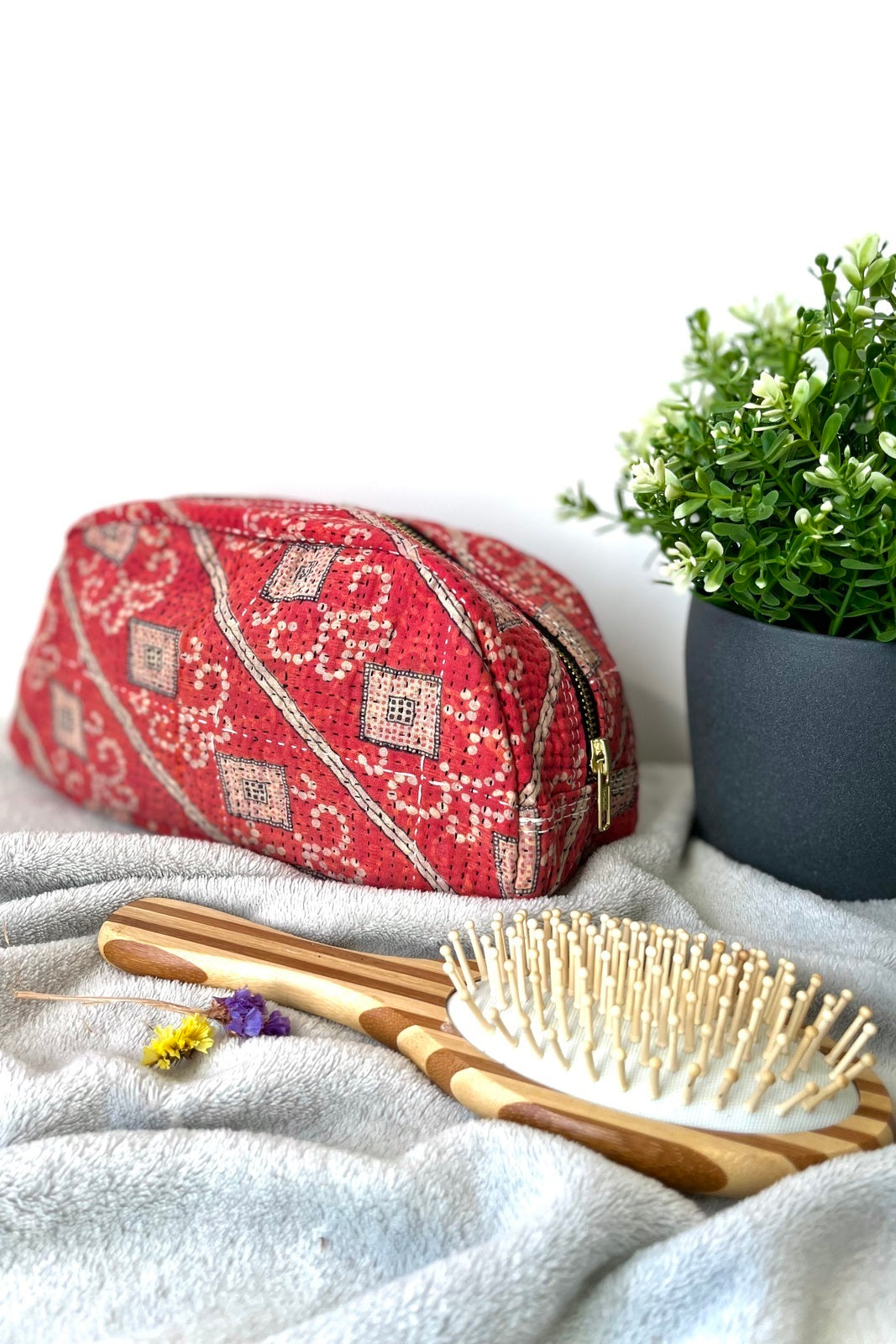 trousse toilette ovale bengale kantha