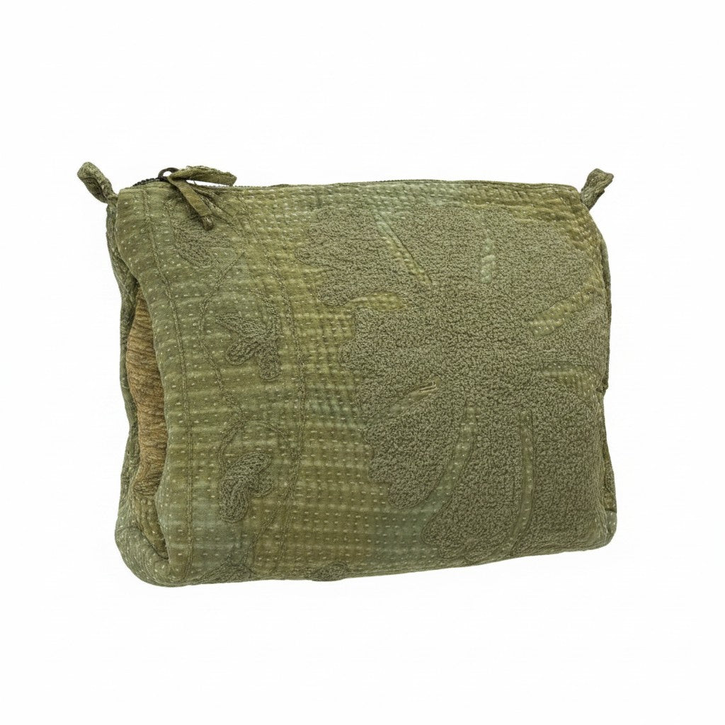 Vanity Kantha brodé uni