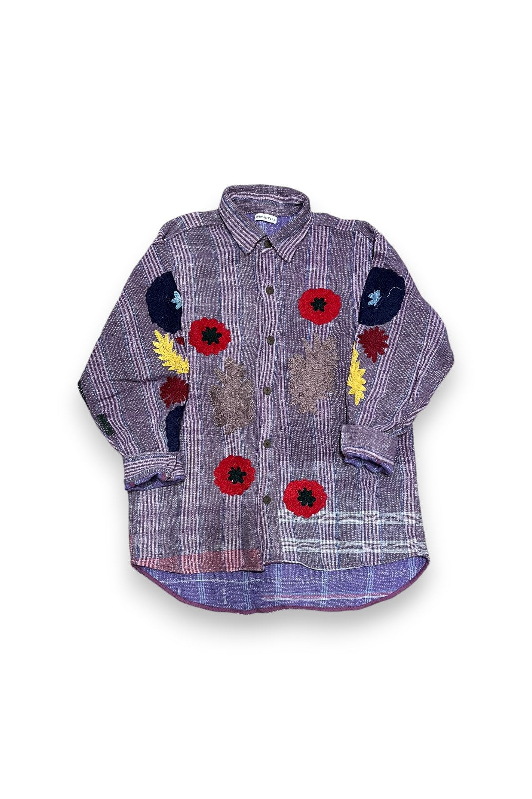 Veste Baya Kantha Brodée MAUVE