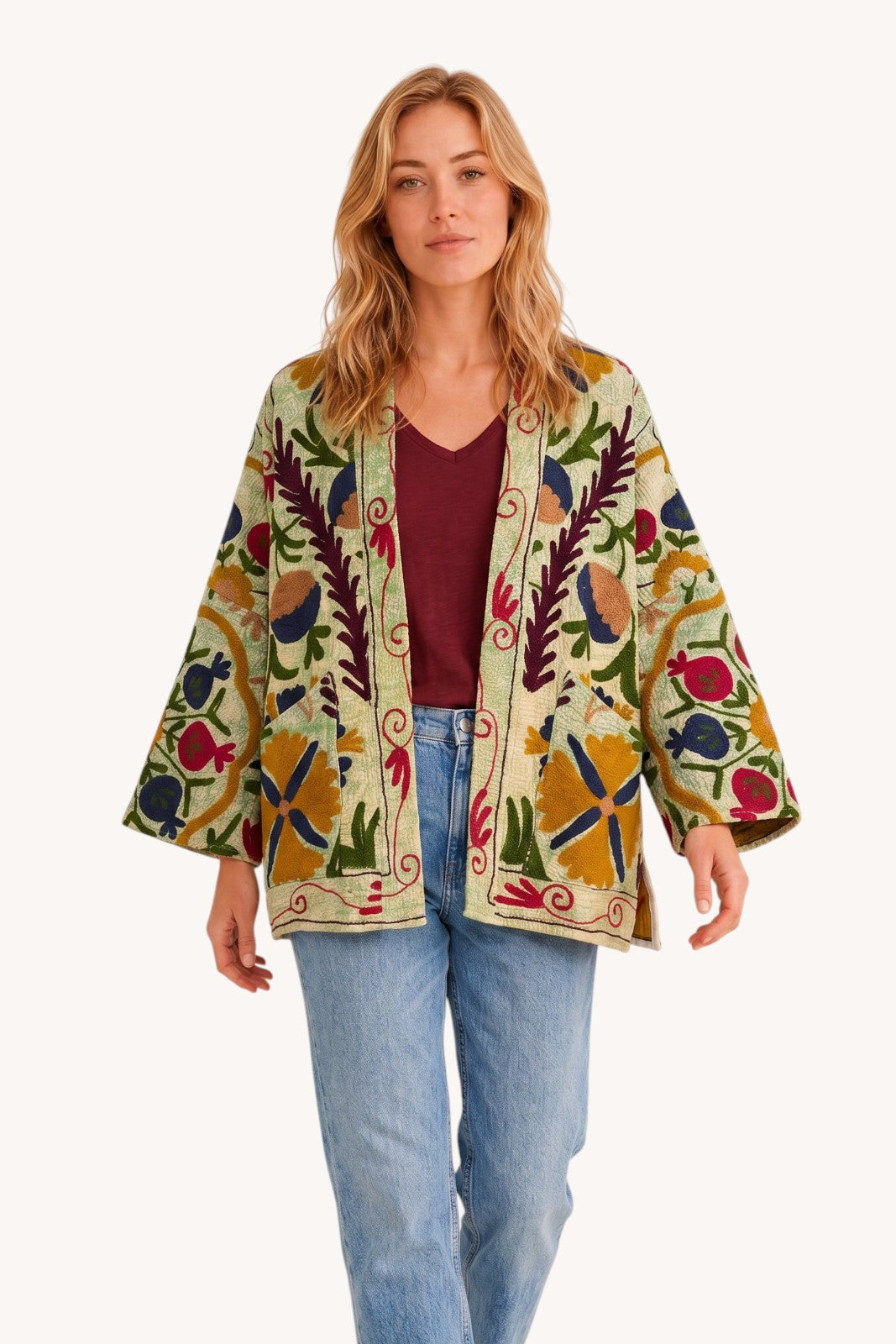 Veste Bengal Kantha brodé PRANTIJ
