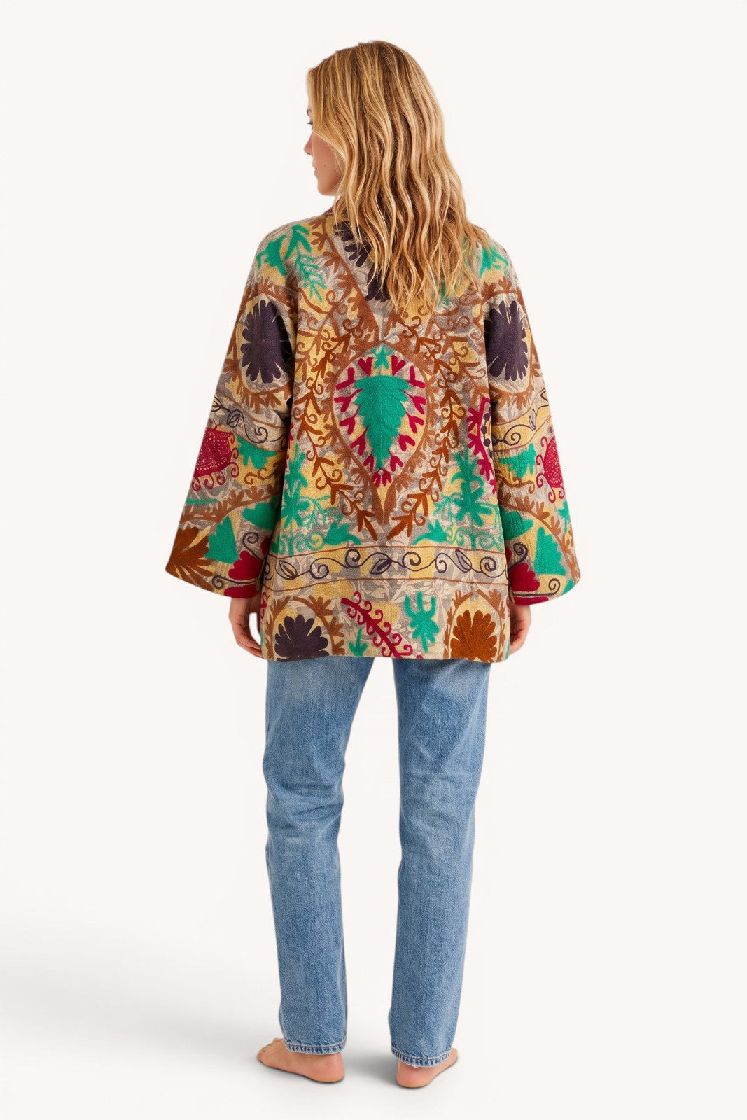 Veste Bengal Kantha brodé