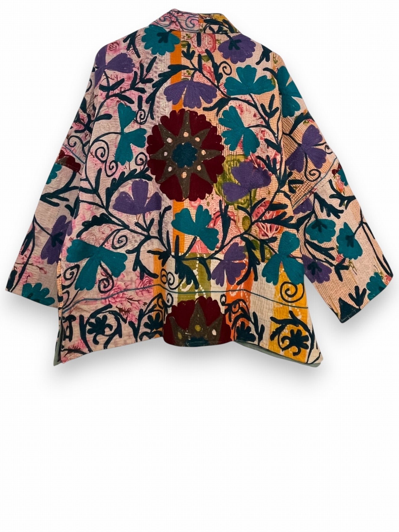 Veste Bengal Kantha brodé