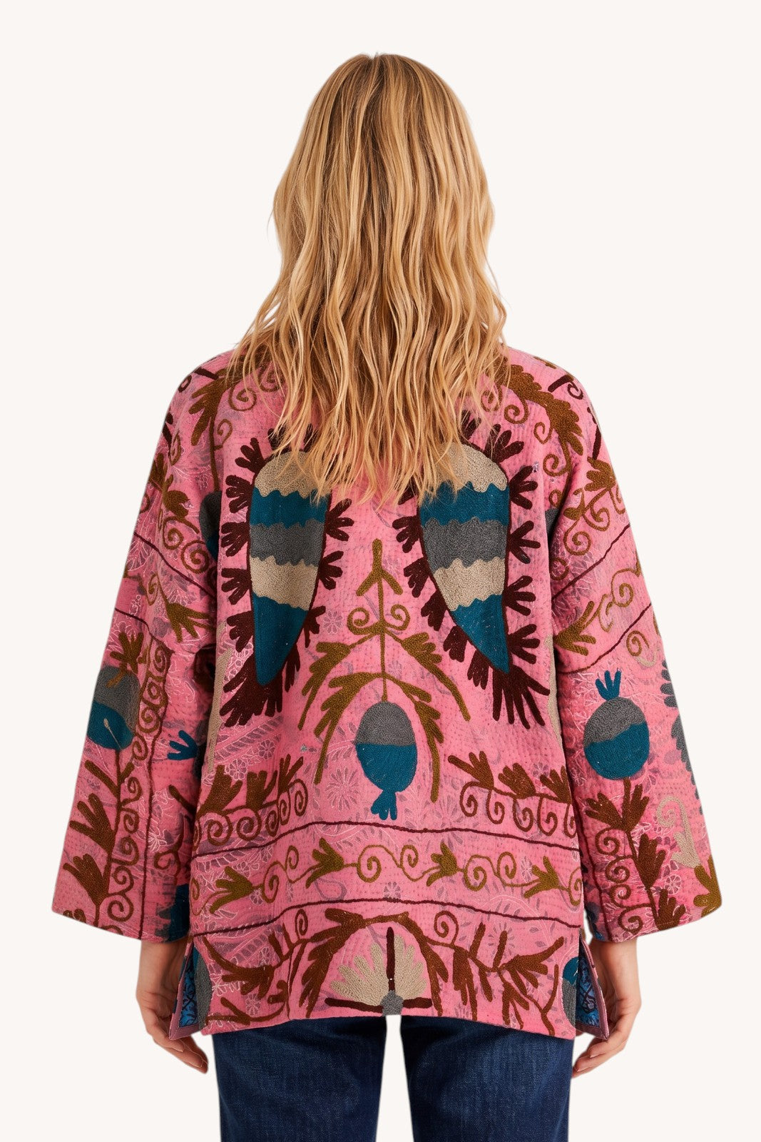 Veste Bengal Kantha brodé