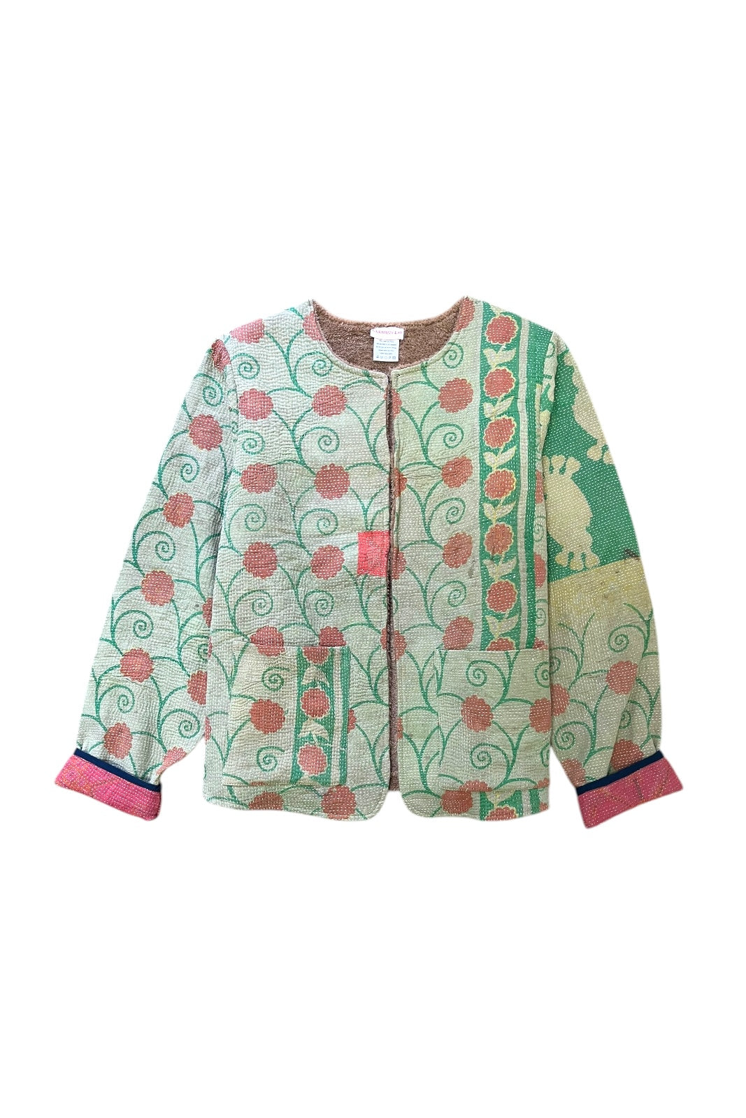 Veste Kantha Doublée Baniyaan CREME