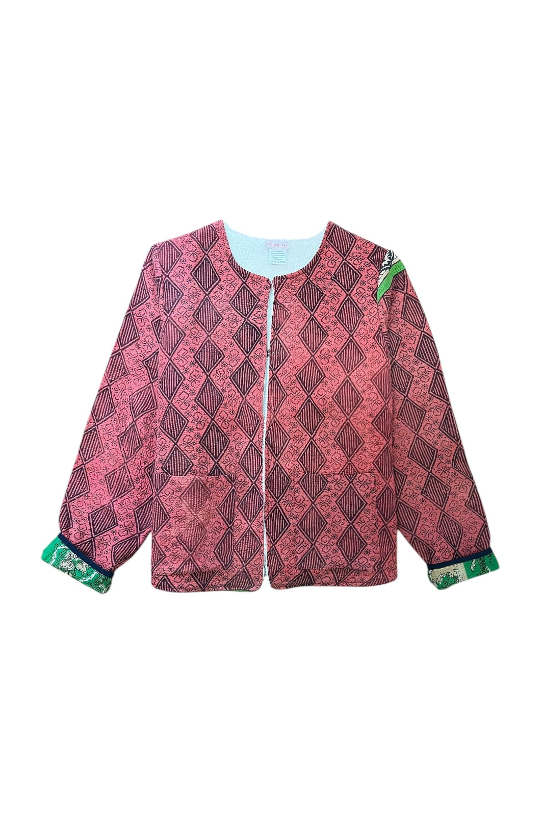 Veste Kantha Doublée Baniyaan ROSE