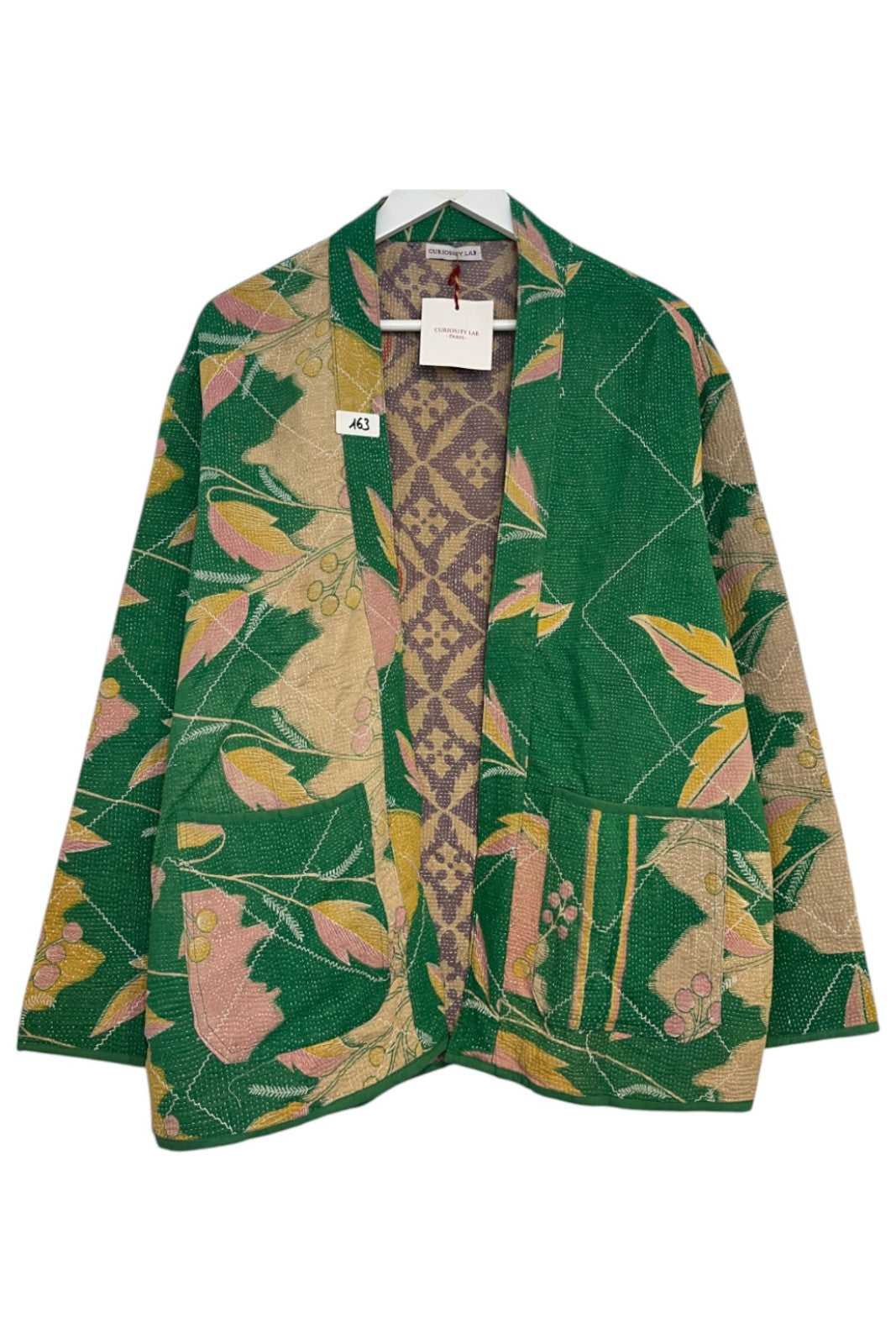 Veste Kimono Kantha PASTEL