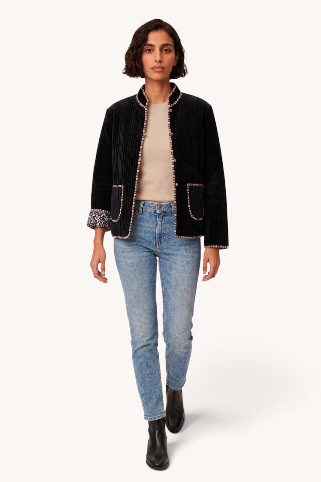 Veste Velours NOIR