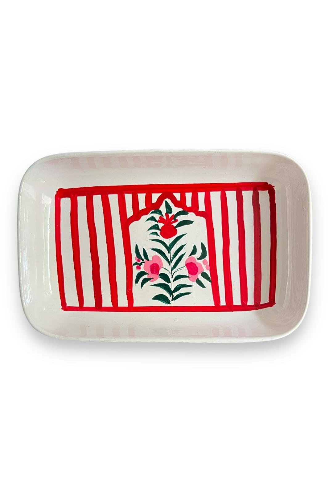 Vide-Poche Srinagar STRIPES ROUGE
