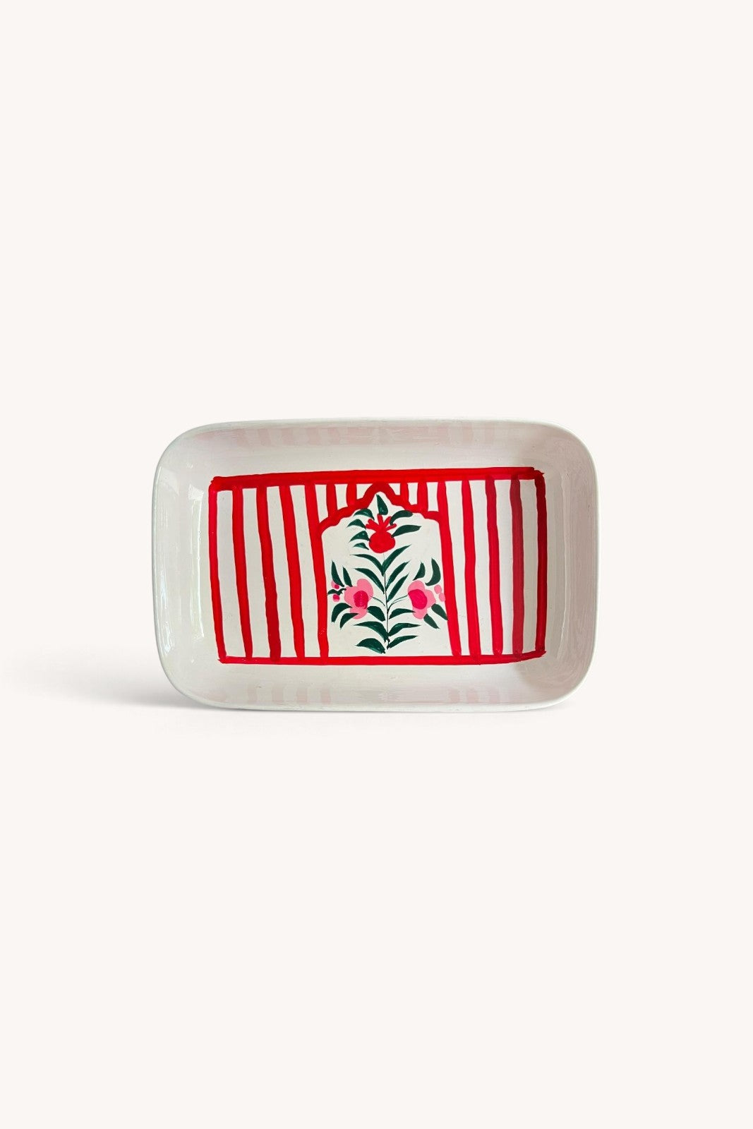 Vide-Poche Srinagar STRIPES ROUGE