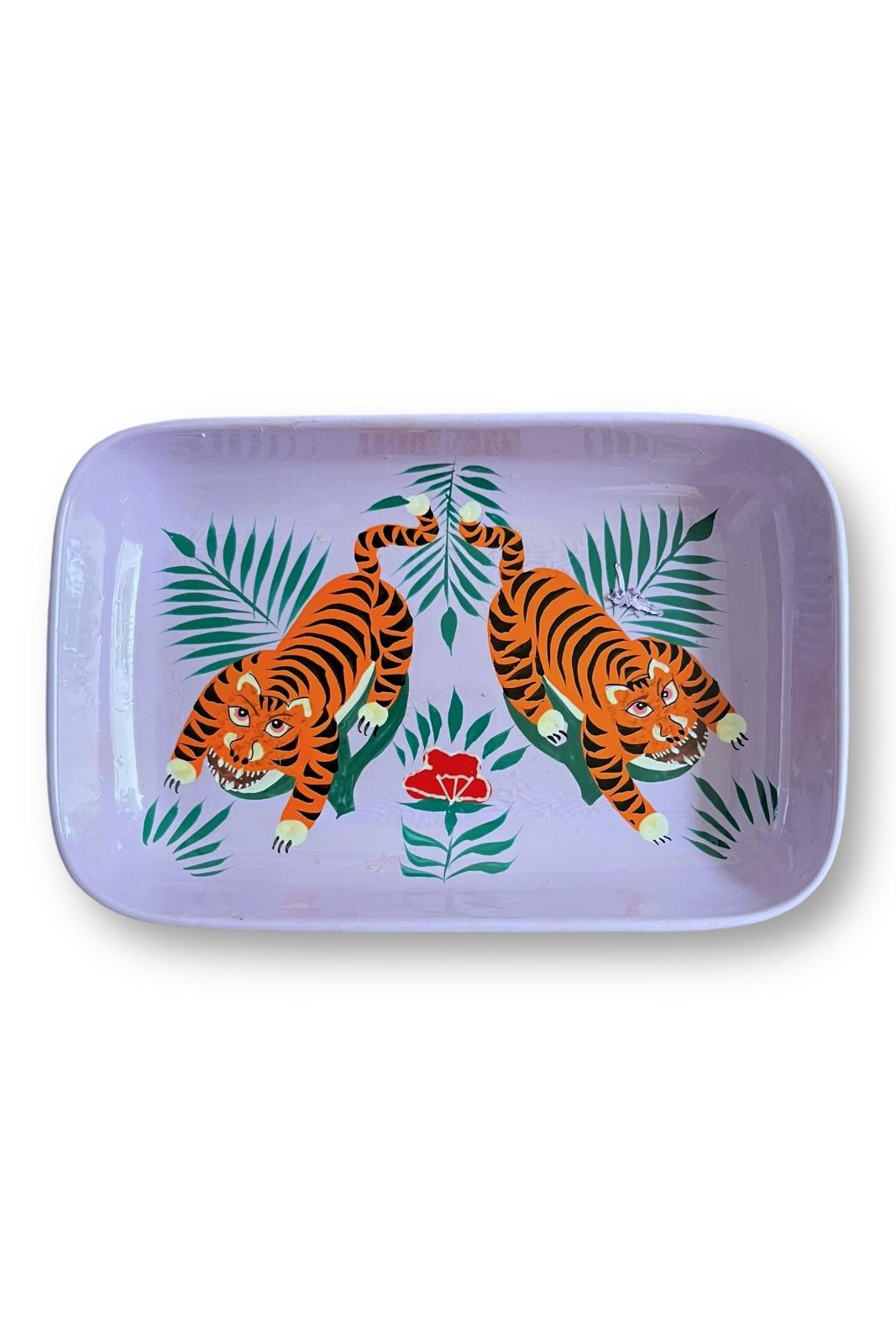 Vide-Poche Srinagar TIGRE MAUVE