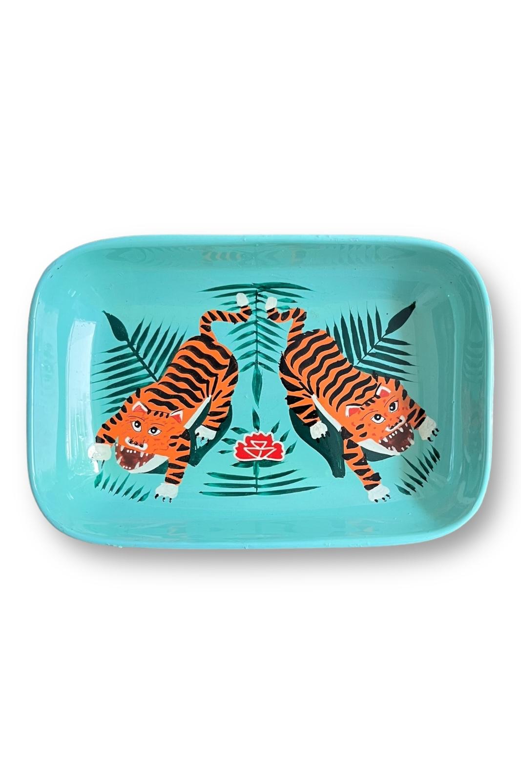 Vide-Poche Srinagar TIGRE TURQUOISE