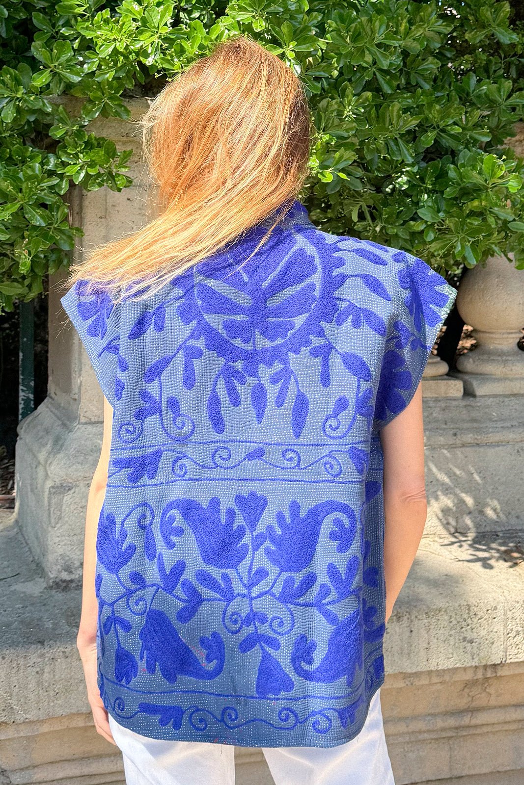 Gilet Kantha Brodé