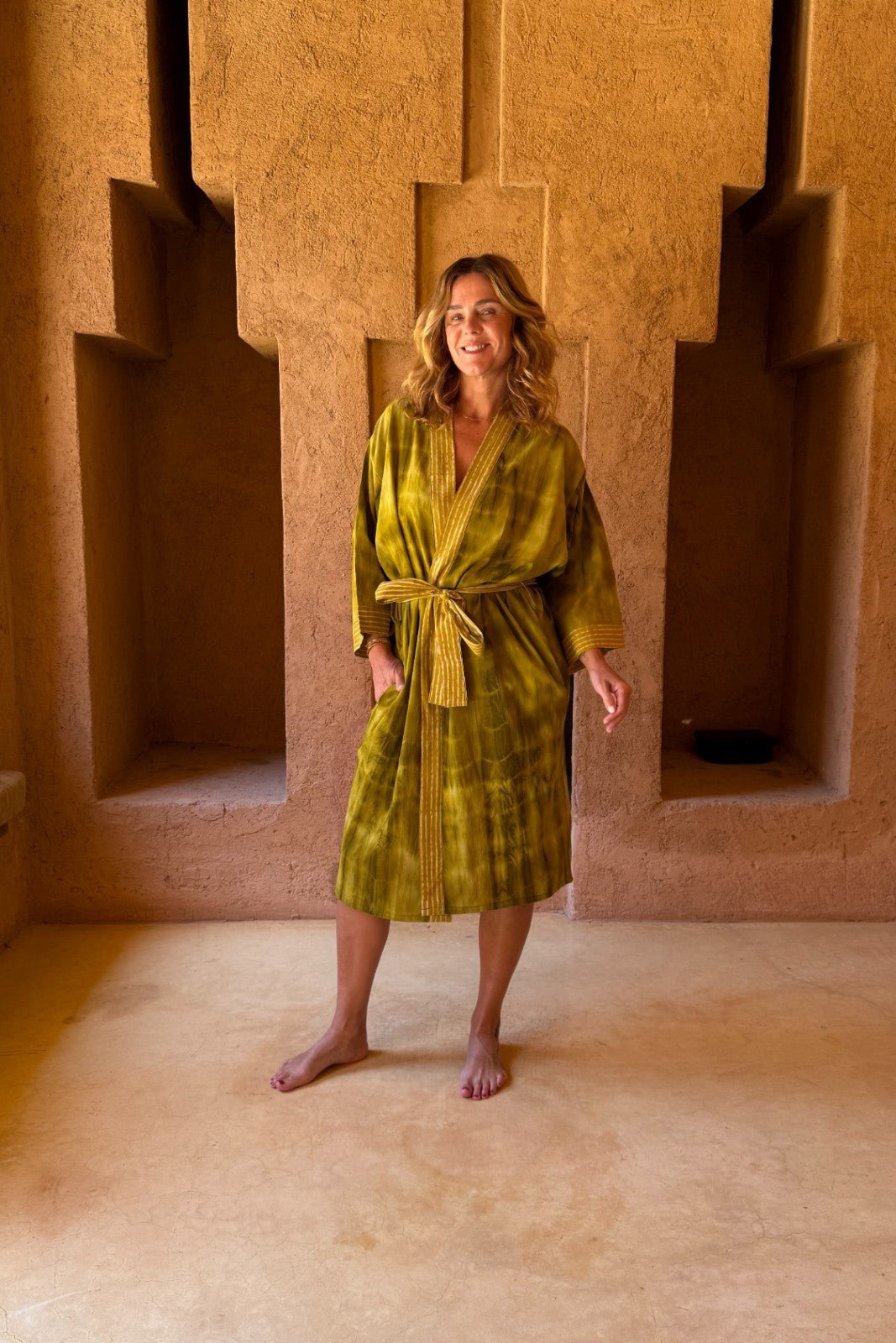 Kimono Pondicherry Curiosity Lab x Love And Let Dye TURMERIC