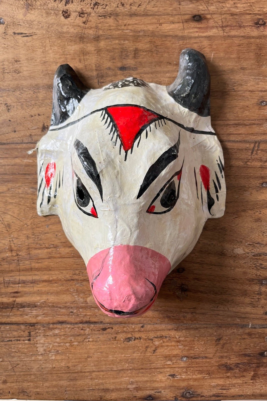 Masque en Papier Mâché Mukhauta NANDI