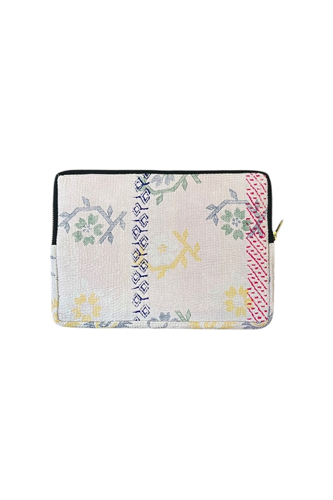 Pochette IPad Kantha CREME