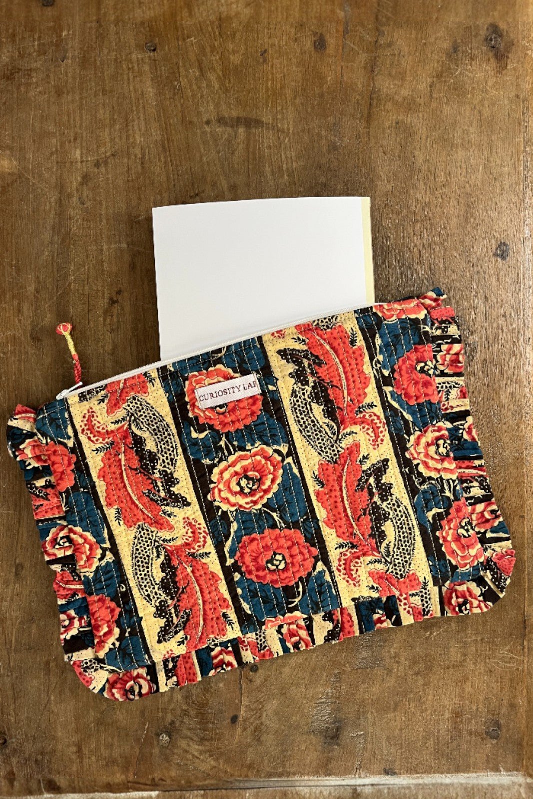 Pochette matelassée Block Print AMBER ANTIC