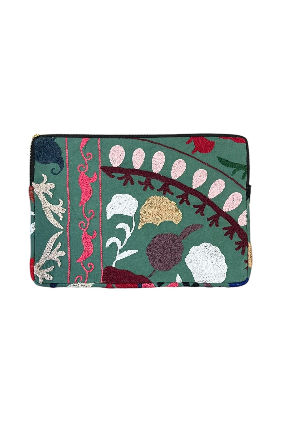 Pochette Ordinateur Suzani 13 POUCES VERT