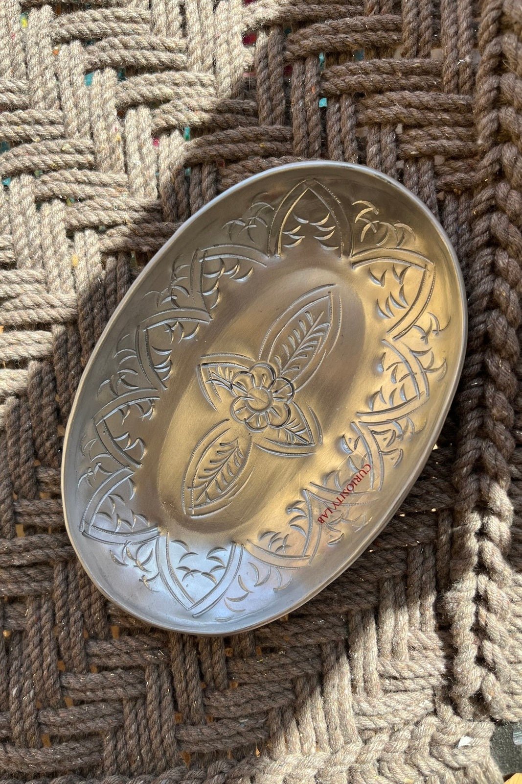 Porte-savon métal martelé Ankit