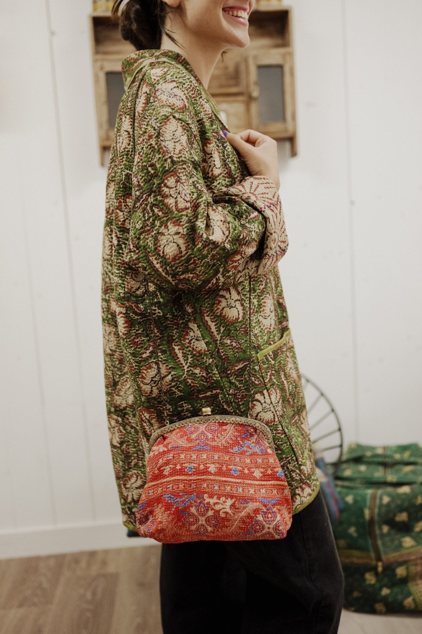 Sac Grand - mère kantha - Curiosity Lab