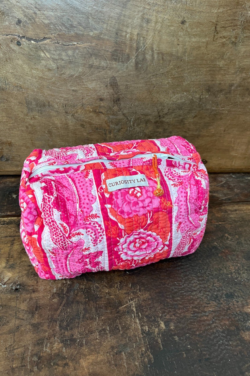 Trousse de toilette Block Print matelassé AMBER ROSE