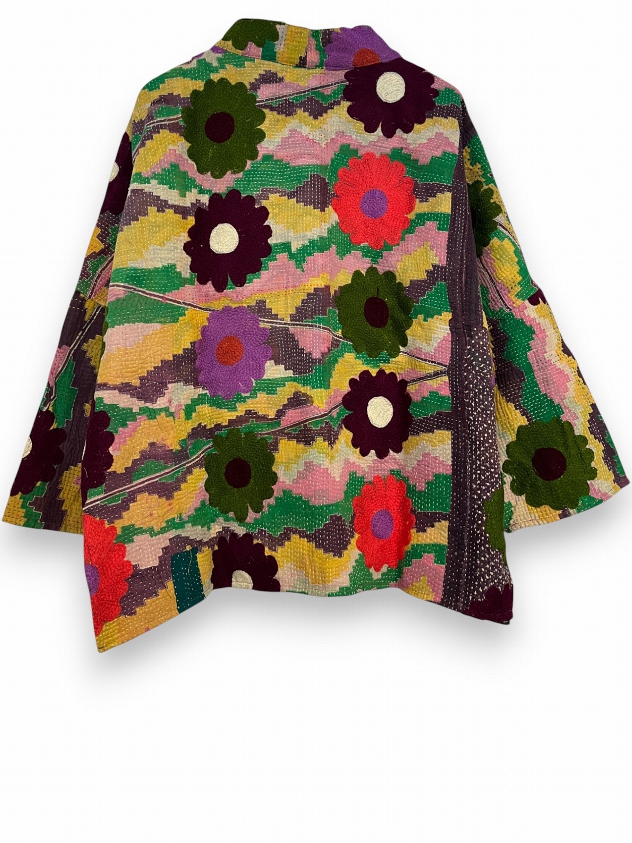 Veste Bengal Kantha brodé