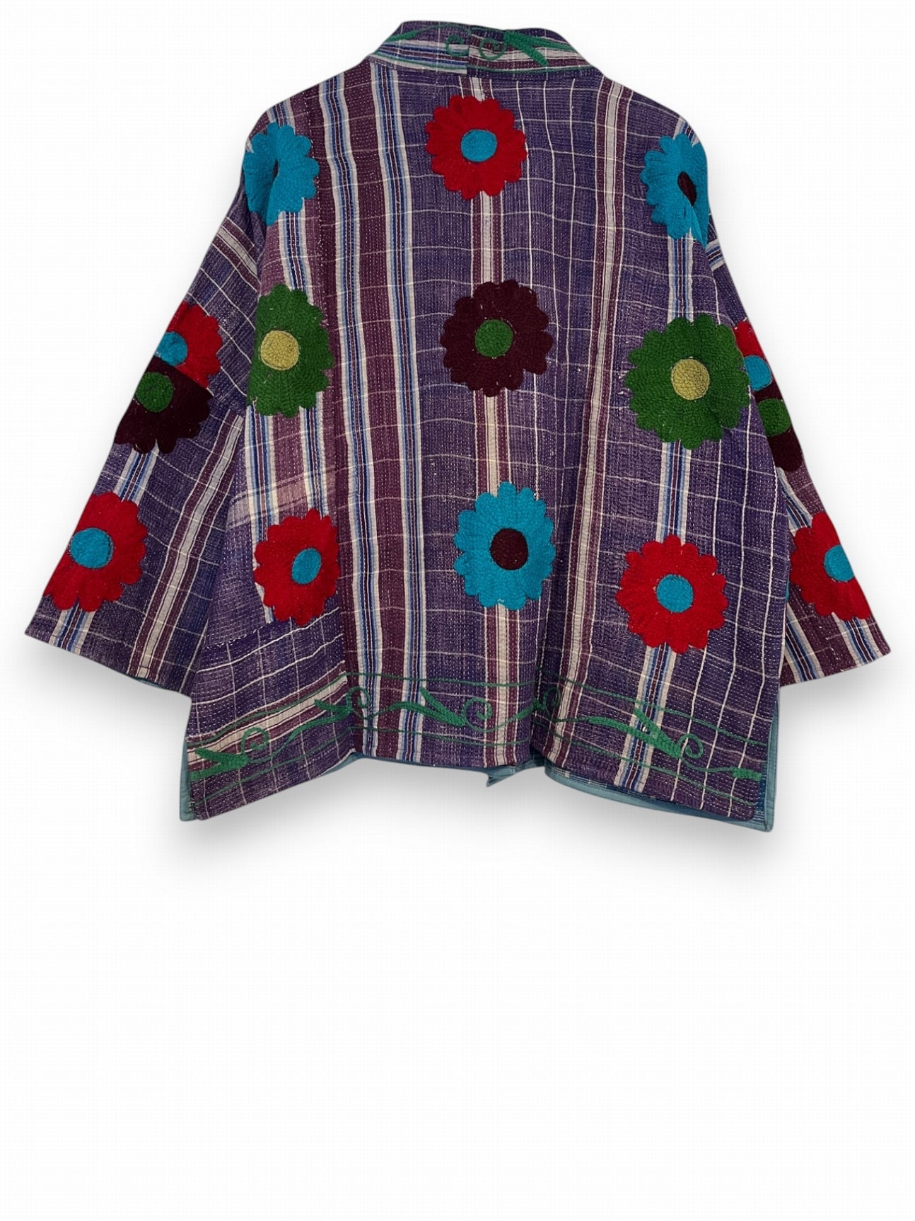 Veste Bengal Kantha brodé