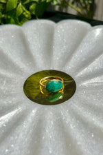 Load image into Gallery viewer, bague maamala argent plaque or
