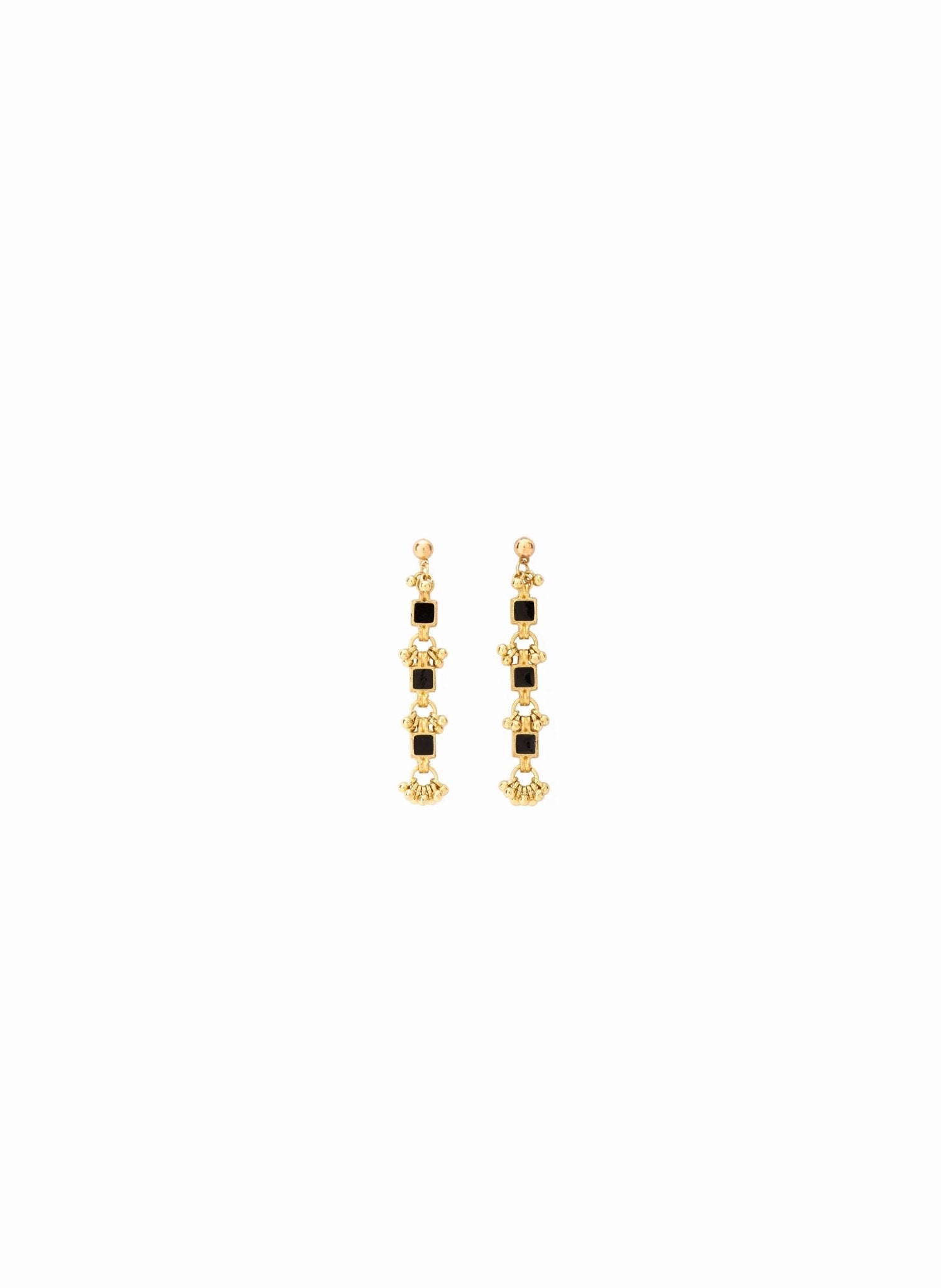 Boucle d'oreille Cube NOIR