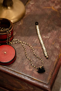 bracelet gujarat miroir laiton et fil de coton