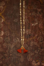 Charger l&#39;image dans la galerie, collier marwari laiton et fil de coton

